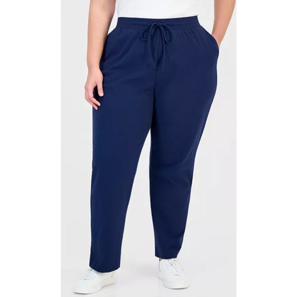 Style & Co Plus Size Knit Pull-On Pants Industrial Blue 2X